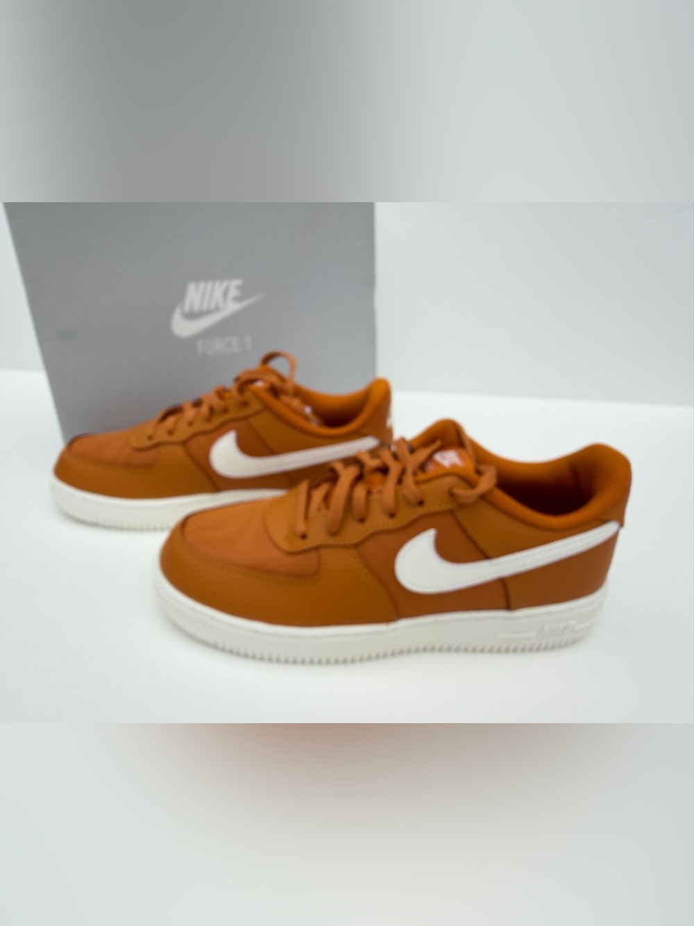 Nike Air Force 1 LV8 2  (PS) Brown / White DX1656 800 Youth Grade-School Size 3Y